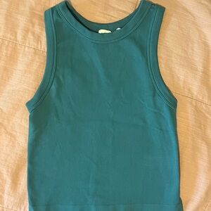 Teal Sleeveless Tank Top